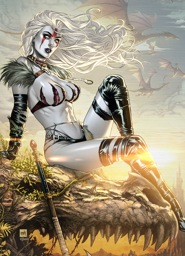 Lady Death: Dragon Skull Metallicard (Mockup)