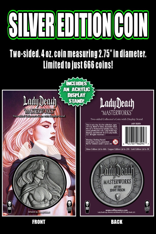 Lady Death: Masterworks - Jenny Frison Coin - Silver