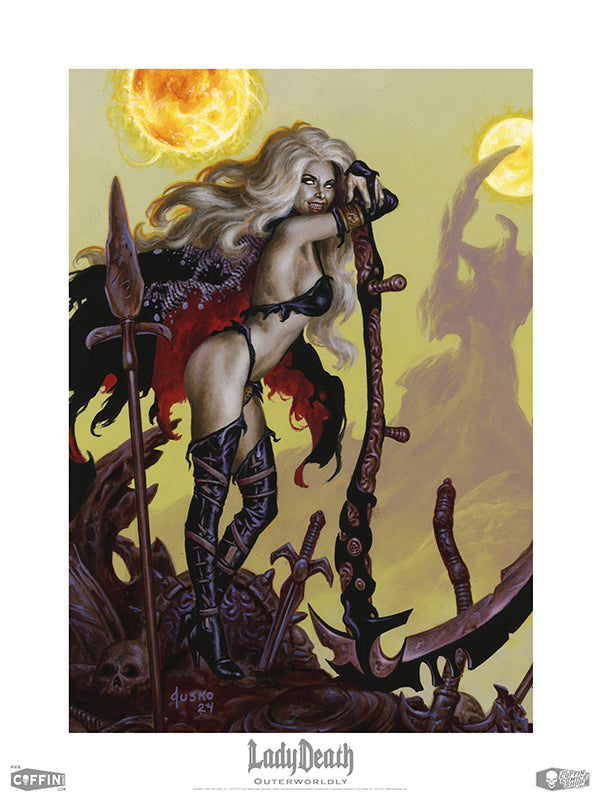 Lady Death: Outerworldly 18x24" Fine Art Print