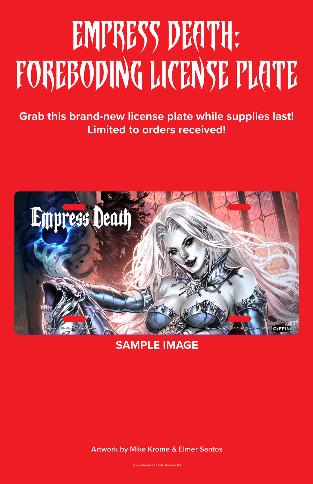 Empress Death: Forboding License Plate