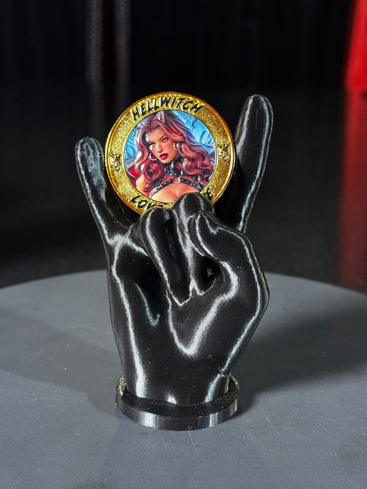 Hellwitch: Hexecutioner Gold Challenge Coin