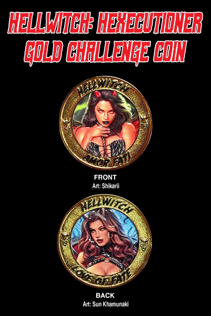 Hellwitch: Hexecutioner Gold Challenge Coin