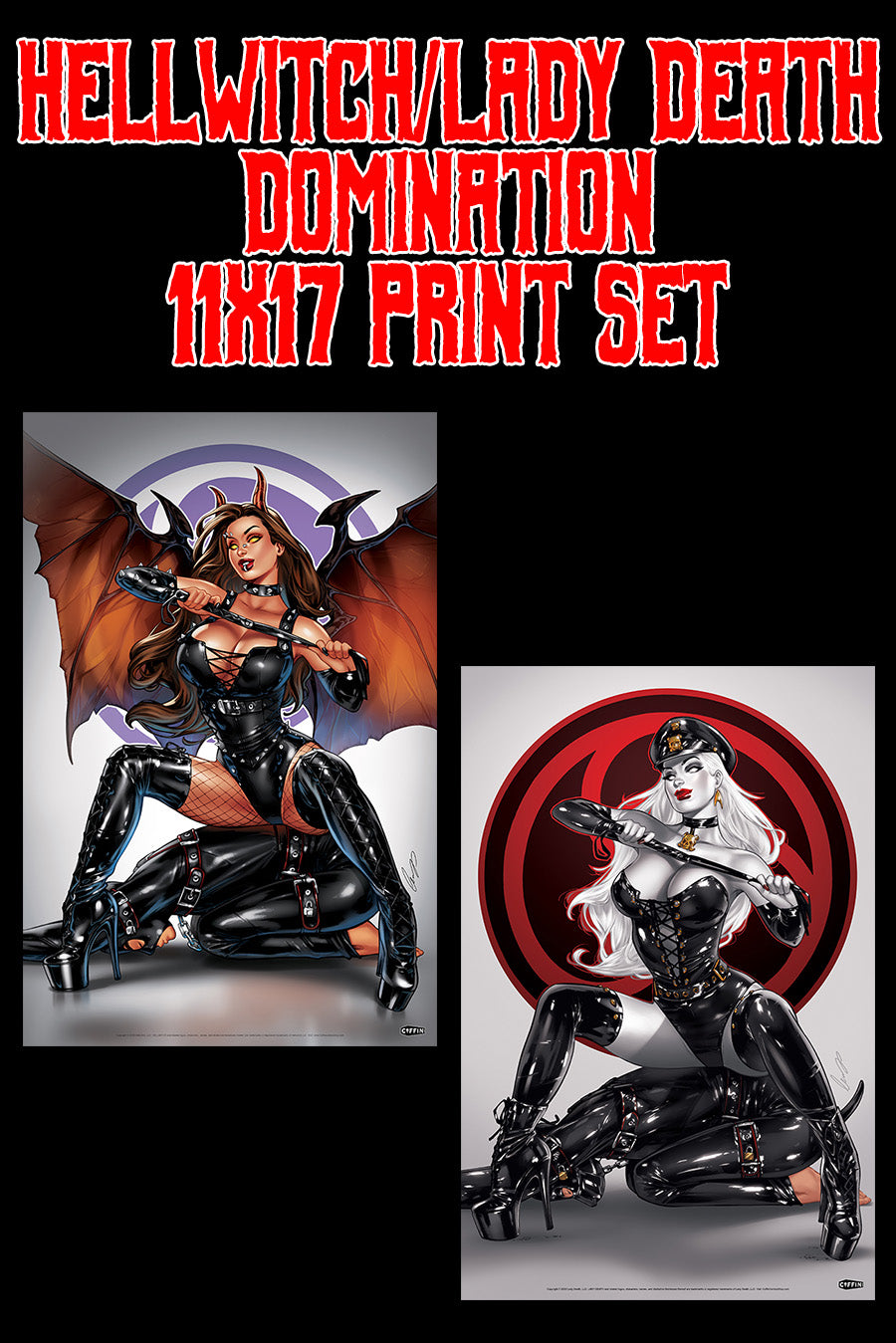 Hellwitch/Lady Death Domination 11x17 Print Set