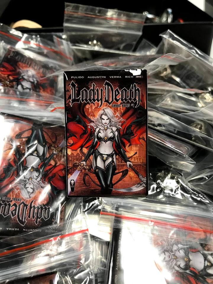 Lady Death: Chaos Rules 2" Comic Cover Pin