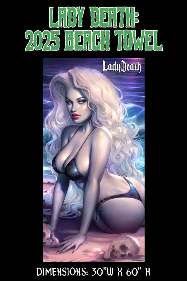 Lady Death: 2025 Beach Towel