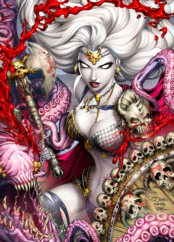 Lady Death: Blood Warrior Metallicard (BP Edition!)