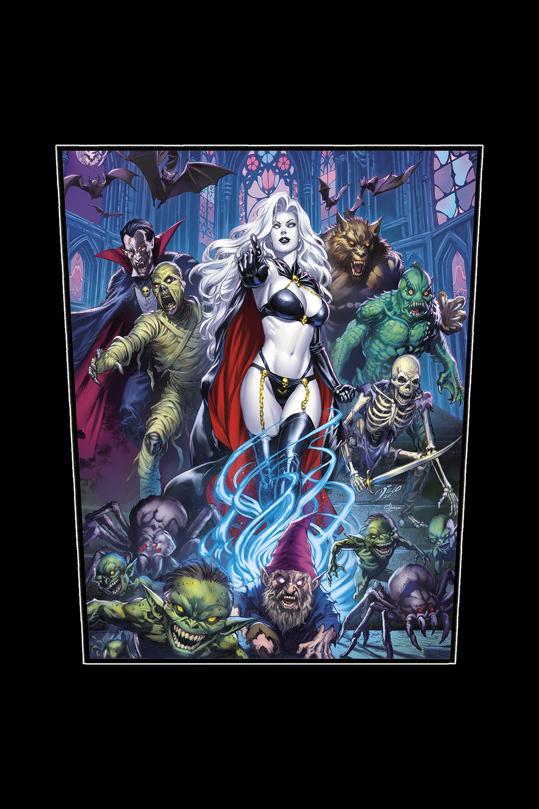 Lady Death's Coffin of Horrors 11x13" Back Patch