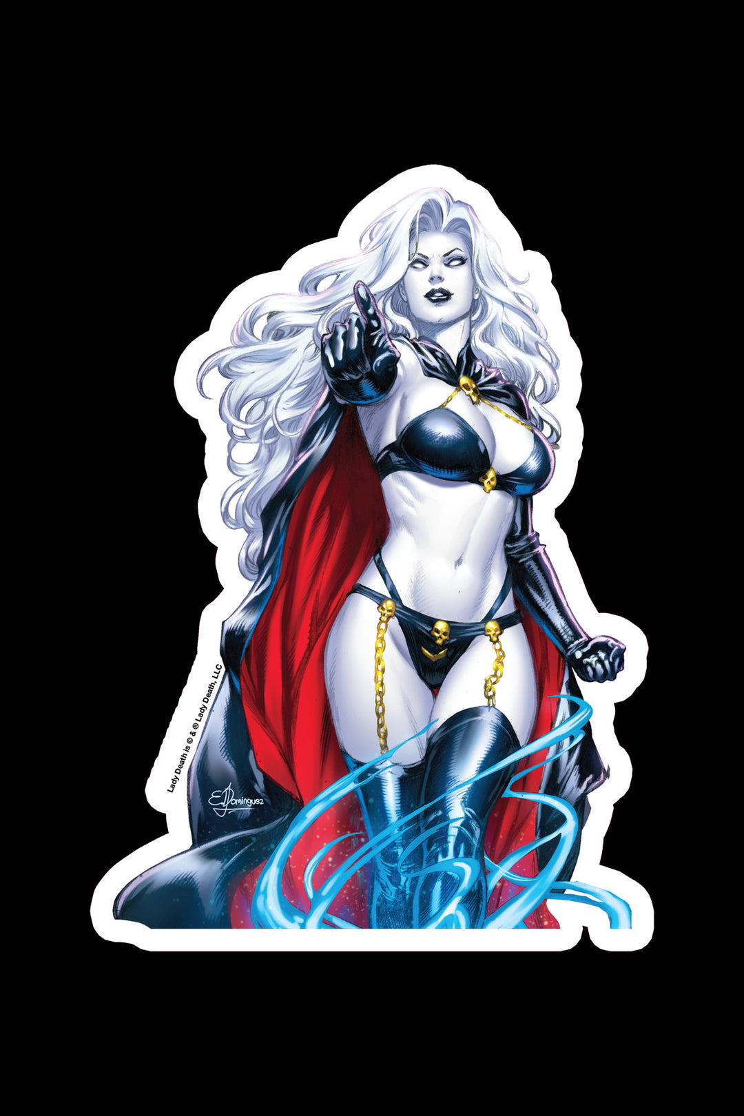 Lady Death: Horror Queen 8" Vinyl Sticker