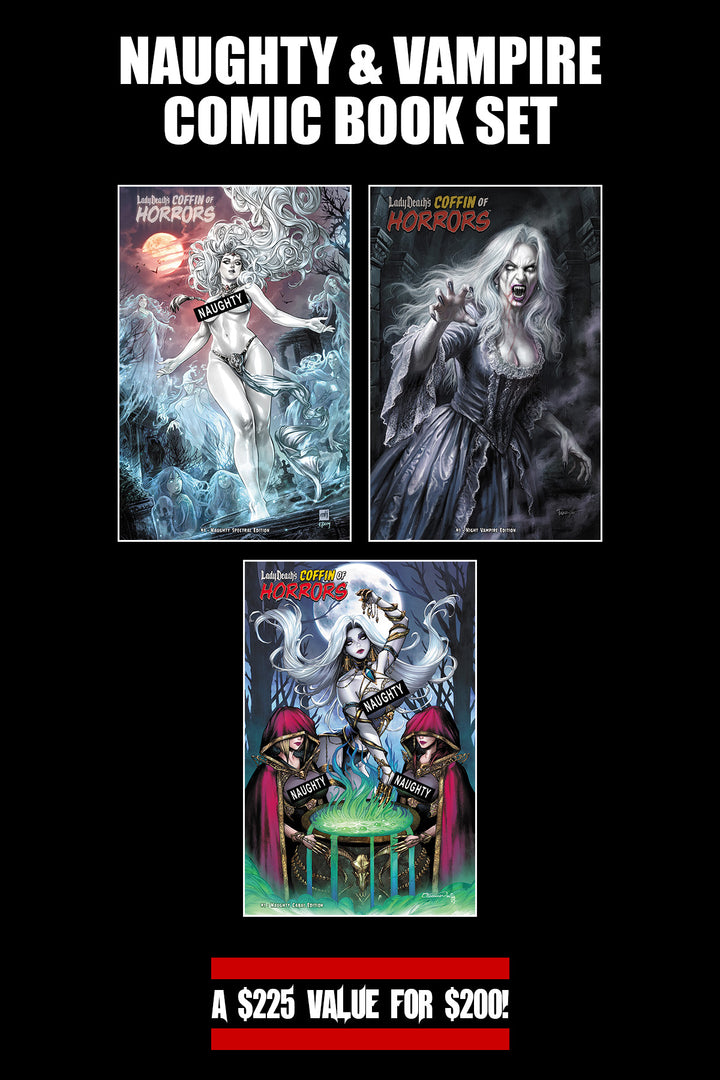 Lady Death's Coffin of Horrors - Naughty & Vampire Editions Set
