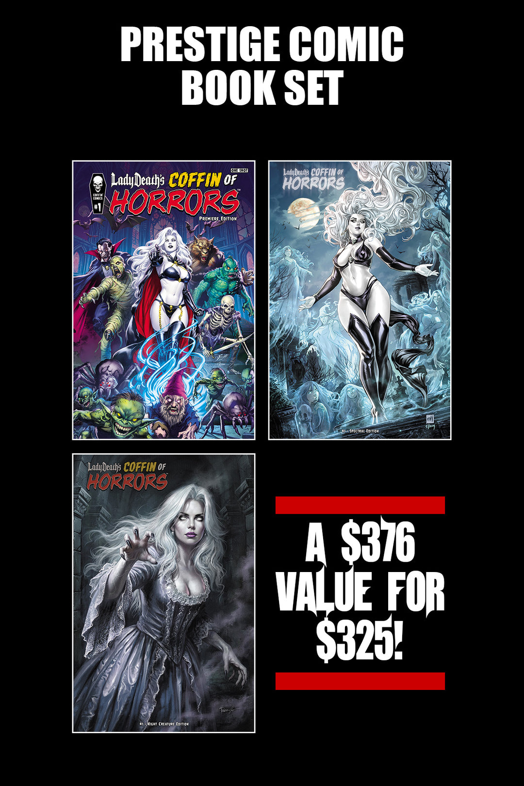 Lady Death's Coffin of Horrors - Prestige Editions Set