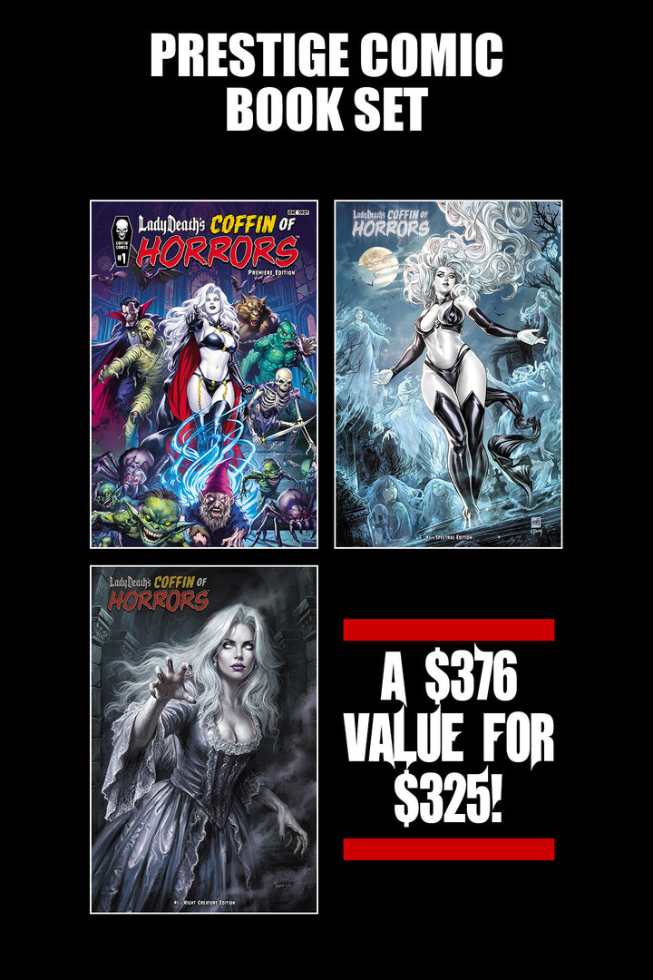 Lady Death's Coffin of Horrors - Prestige Editions Set