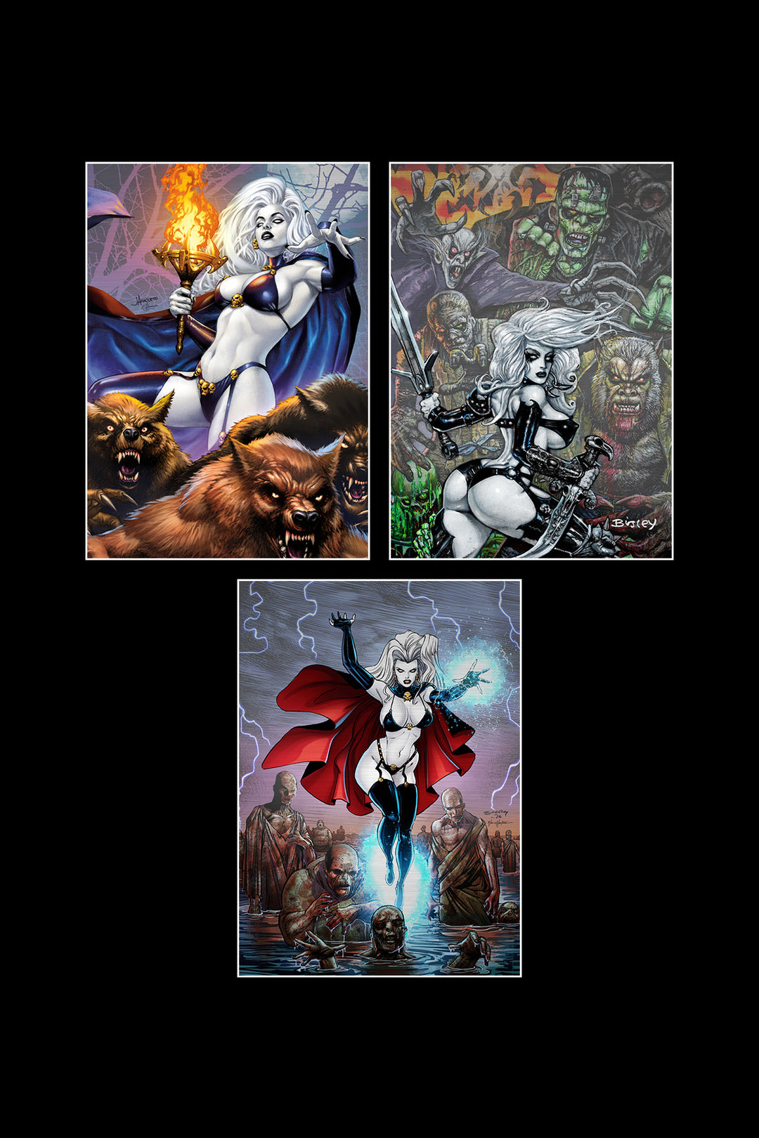Lady Death's Coffin of Horrors - Prestige Metallicard Set