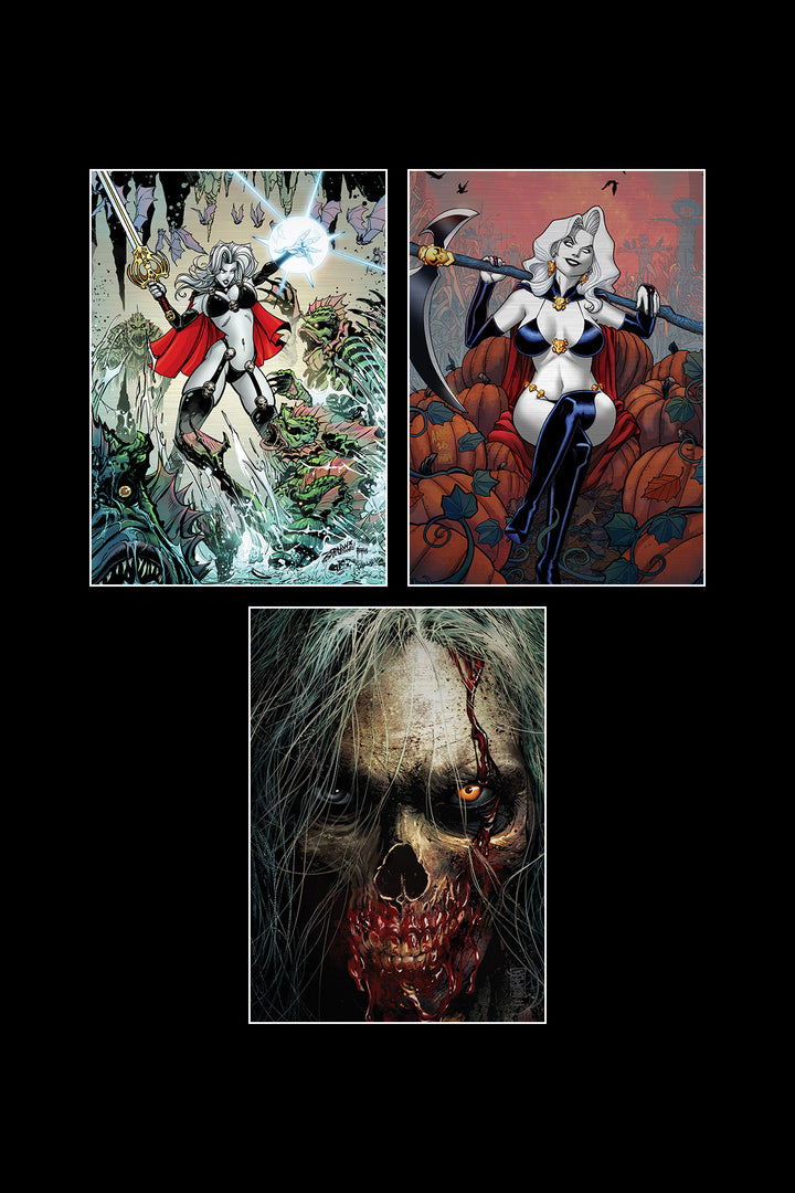 Lady Death's Coffin of Horrors - Prestige Metallicard Set