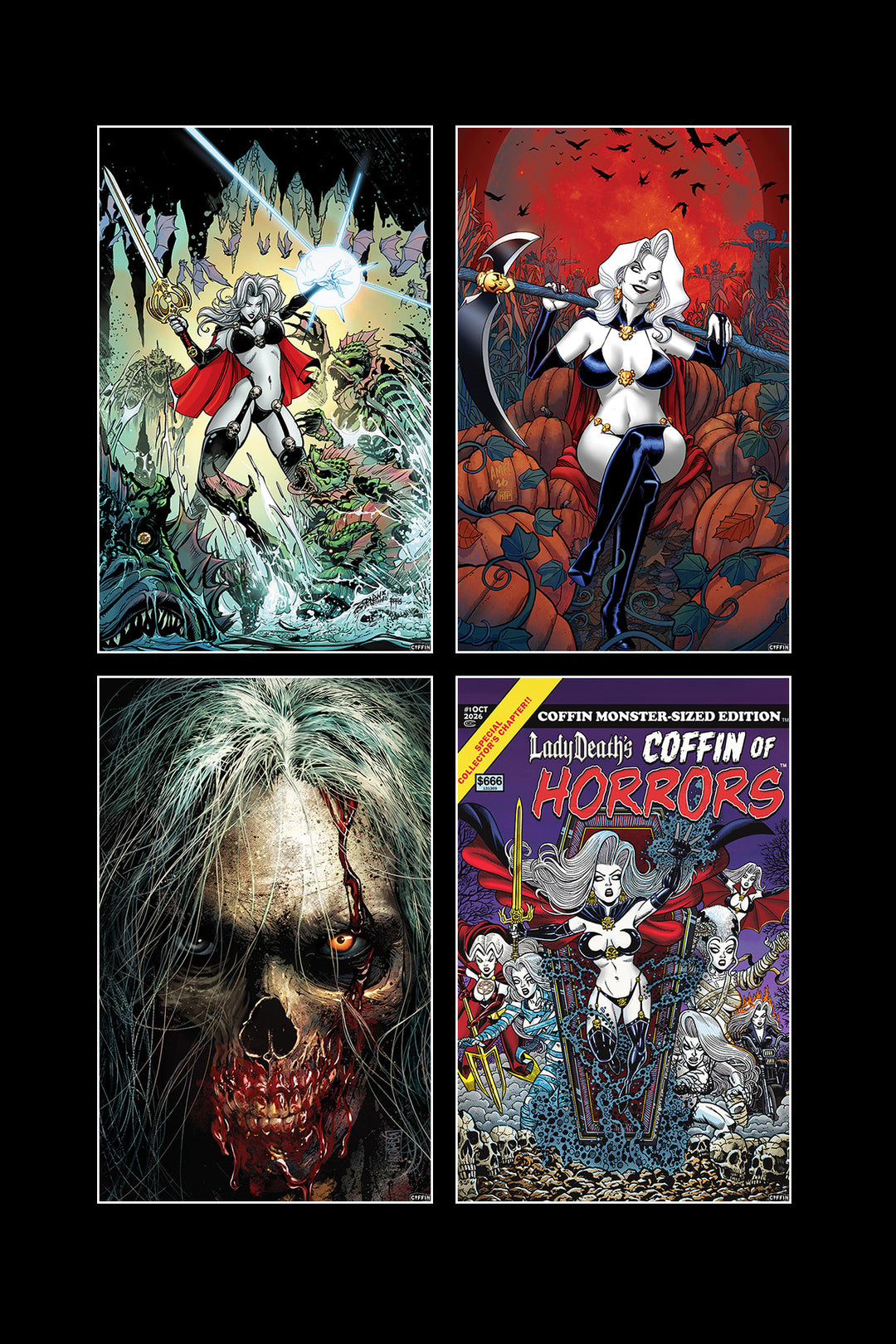 Lady Death's Coffin of Horrors - Ultimate 11x17" Print Set