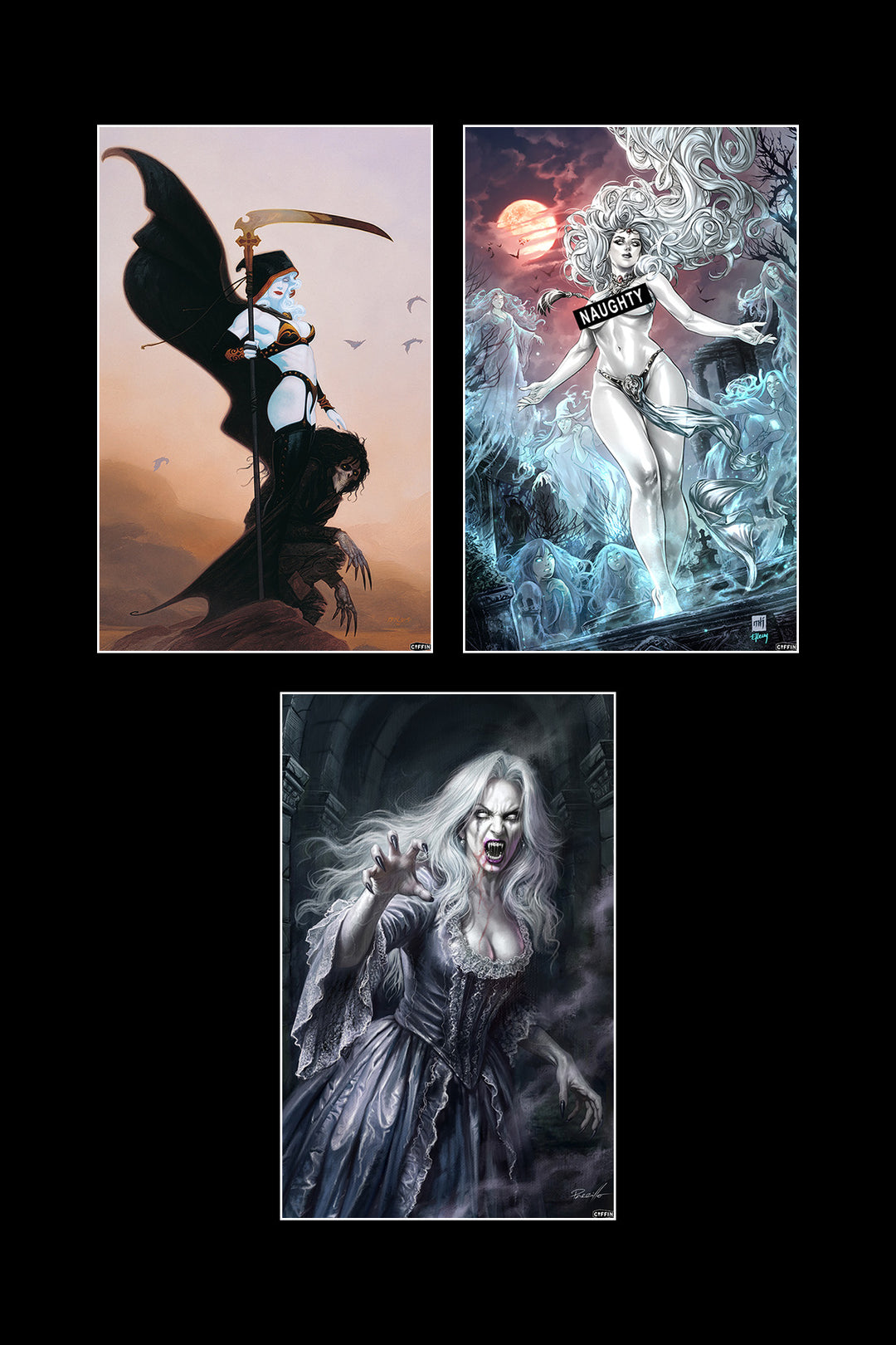 Lady Death's Coffin of Horrors - Ultimate 11x17" Print Set