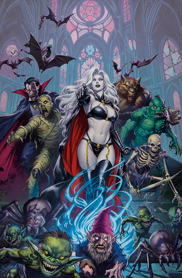 Lady Death's Coffin of Horrors - Horror Queen Pearl Virgin Art Edition