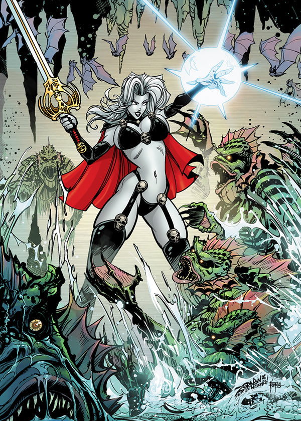 Lady Death: Creature Metallicard (BP Edition!)