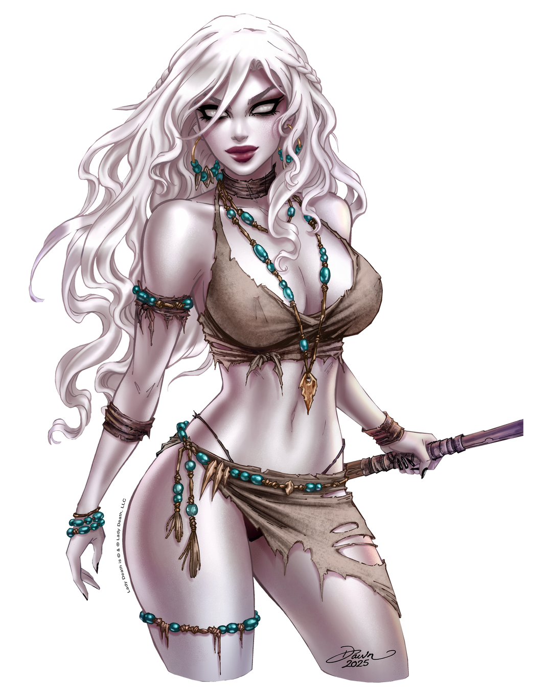Lady Death: Dawn McTeigue Cavern 8" Vinyl Sticker