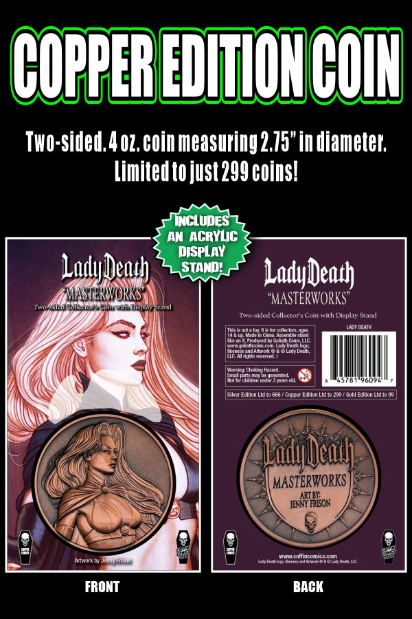 Lady Death: Masterworks - Jenny Frison Coin - Copper