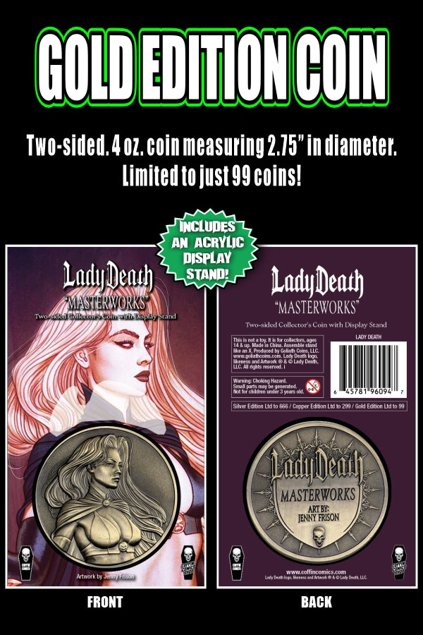Lady Death: Masterworks - Jenny Frison Coin - Gold