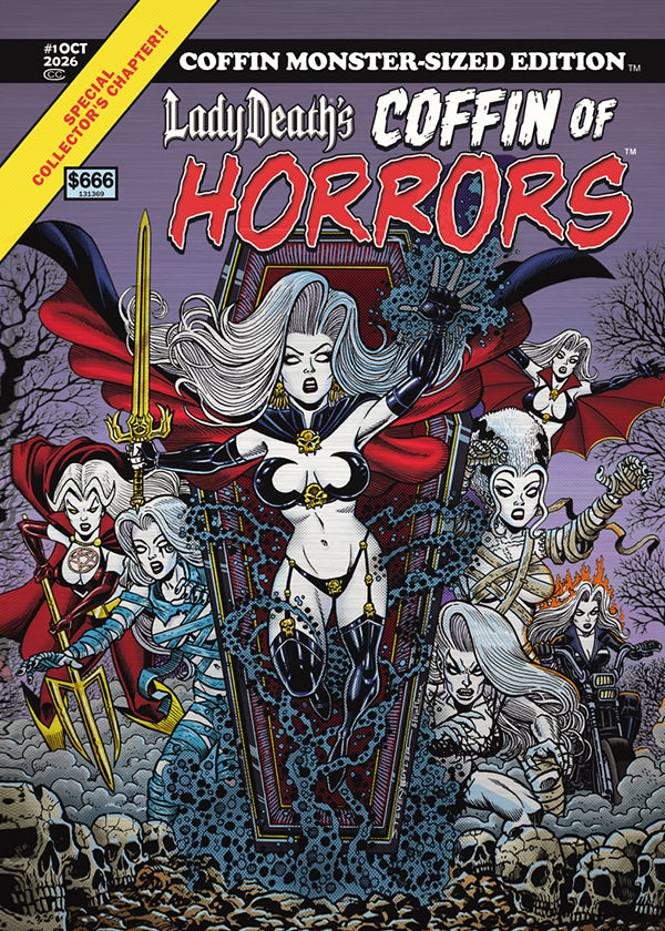 Lady Death: Monster-Sized Metallicard (BP Edition!)