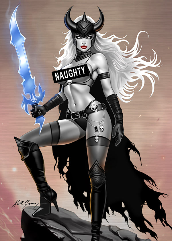 Lady Death: Naughty Valhalla Metallicard (BP Edition!)