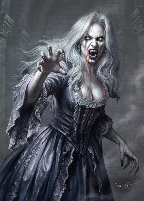 Lady Death: Night Vampire Metallicard (Mockup)