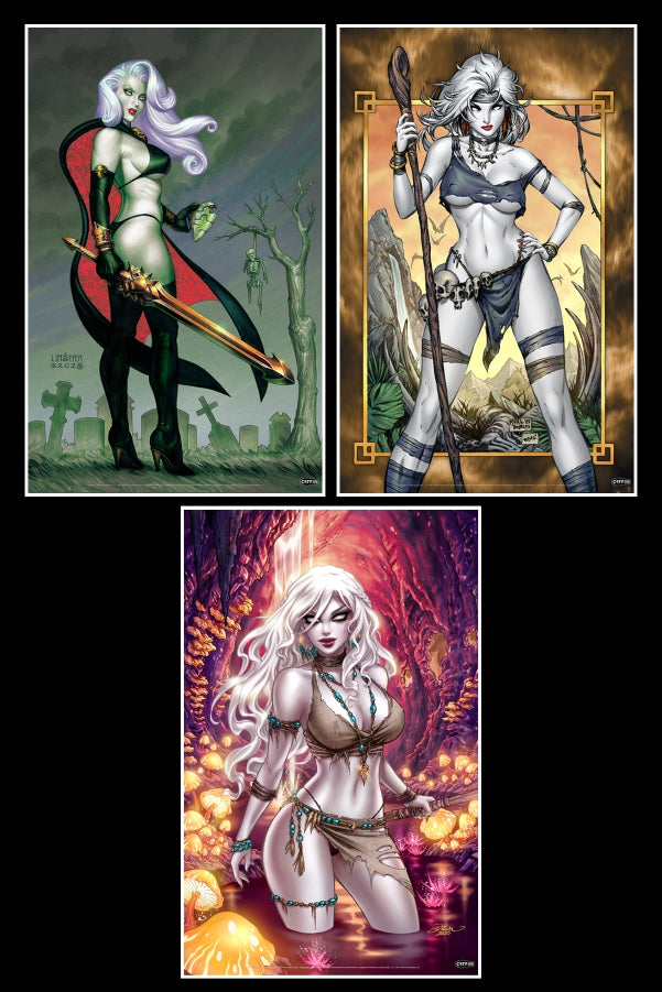 Lady Death: Primordial Havoc Prestige 11x17" Print Set