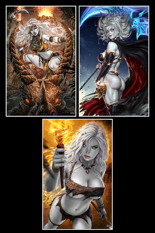Lady Death: Primordial Havoc Prestige 11x17" Print Set