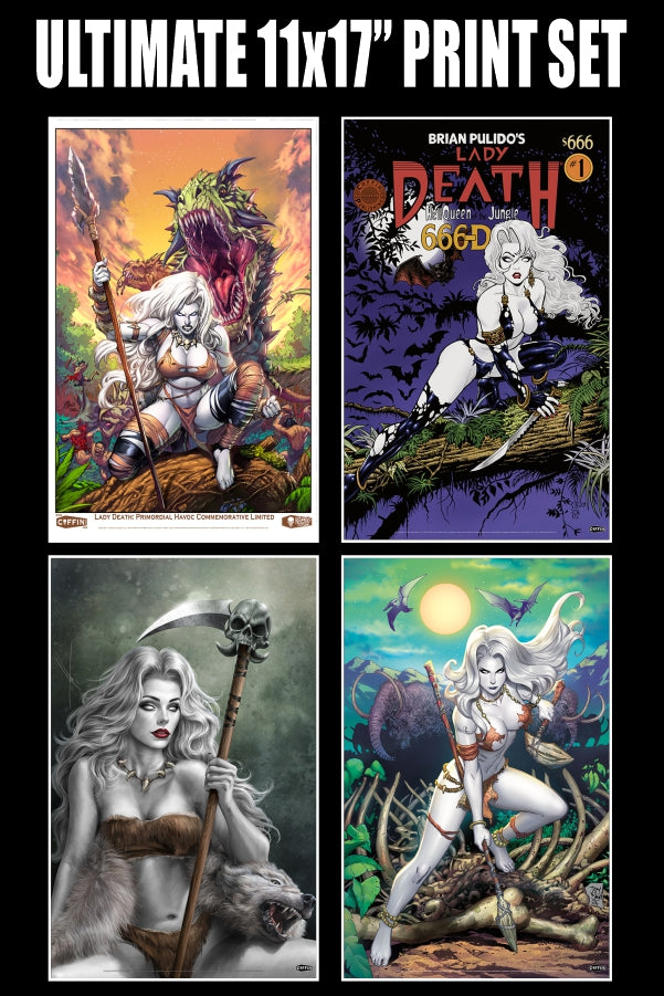 Lady Death: Primordial Havoc Ultimate 11x17" Print Set
