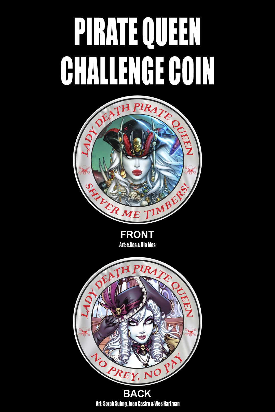 Lady Death: Pirate Queen Challenge Coin