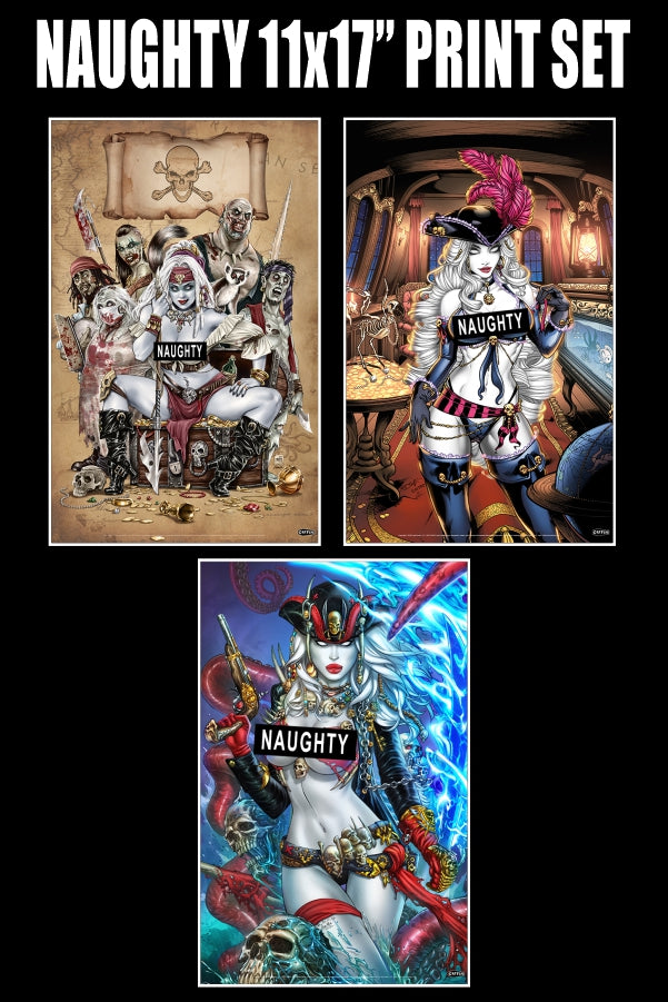 Pirate Queen - Naughty 11x17" Print Set