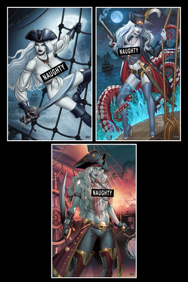 Pirate Queen - Naughty 11x17" Print Set