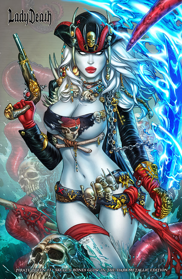 Pirate Queen - Skull & Bones Glow-in-the-Dark Metallic Edition