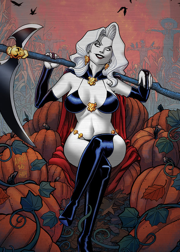 Lady Death: Pumpkins Metallicard (BP Edition!)