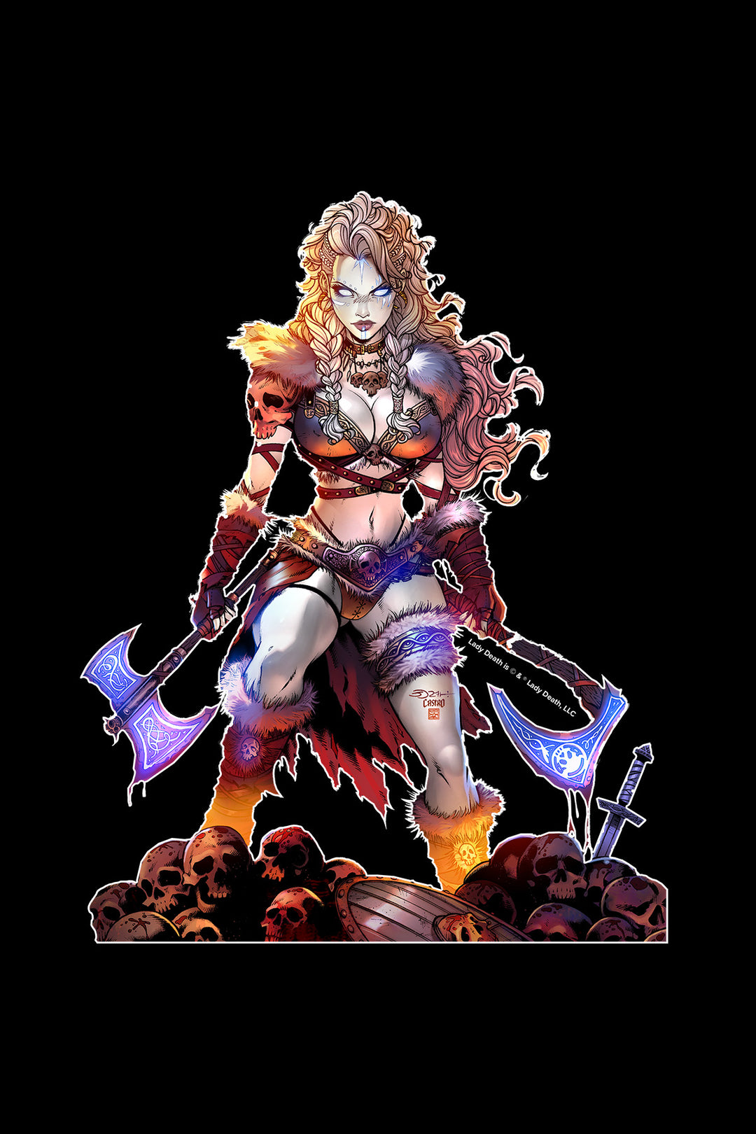 Lady Death: Ransack 8" Vinyl Sticker