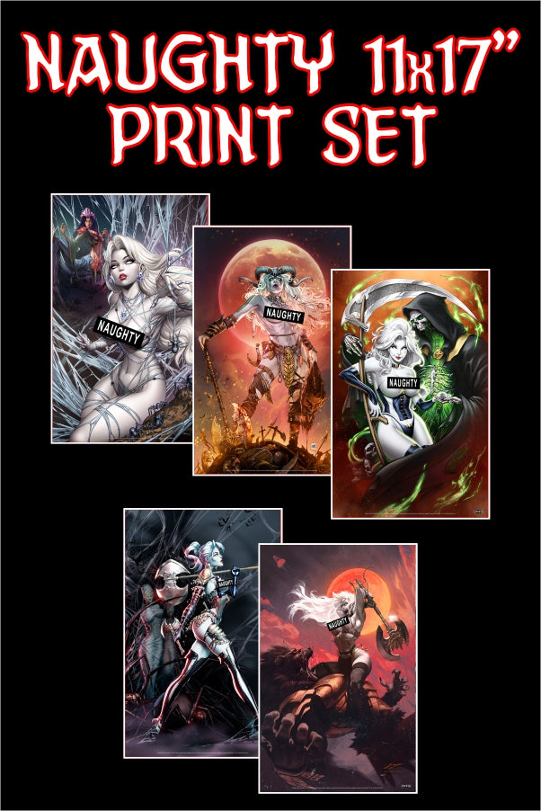 Savage Reign - Naughty 11x17" Print Set