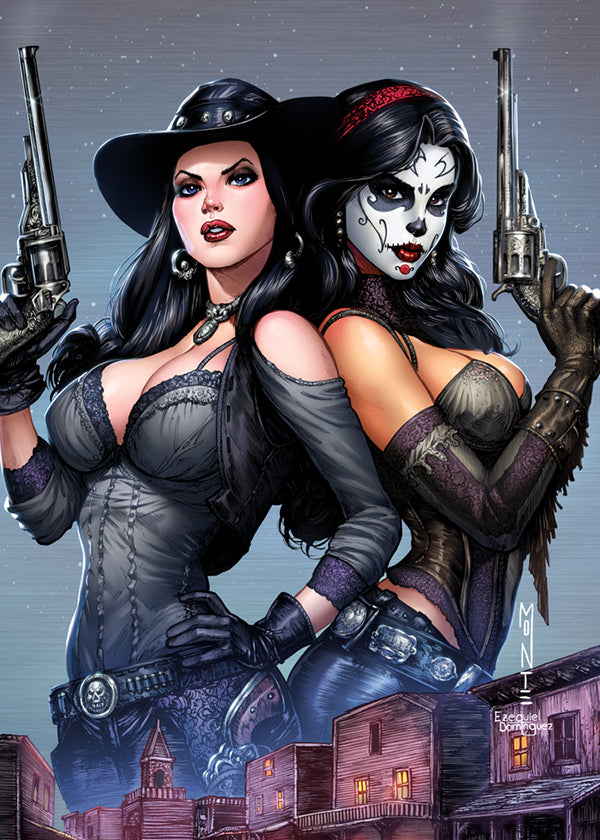 Lady Gunfighter / La Muerta: Burn it Down Metallicard (Mockup)