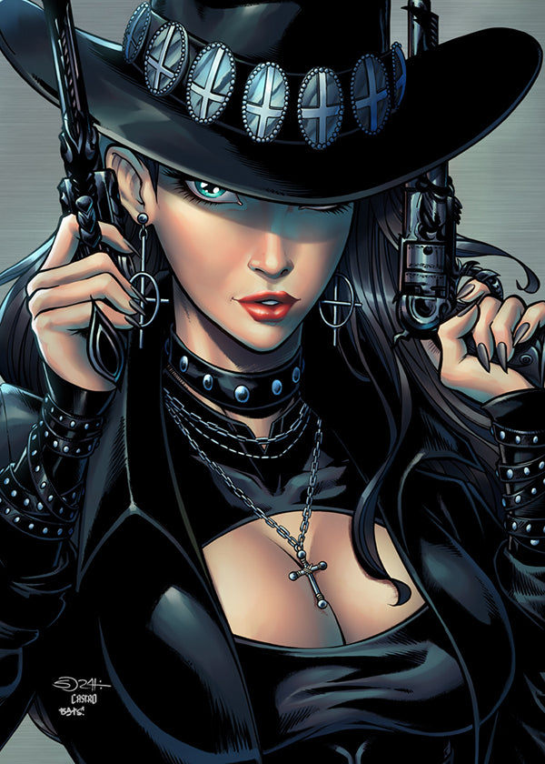 Lady Gunfighter: Dead Eye Metallicard (Mockup)
