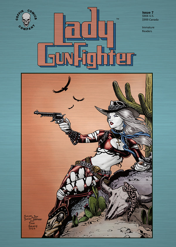 Lady Gunfighter: Desert Noir Metallicard