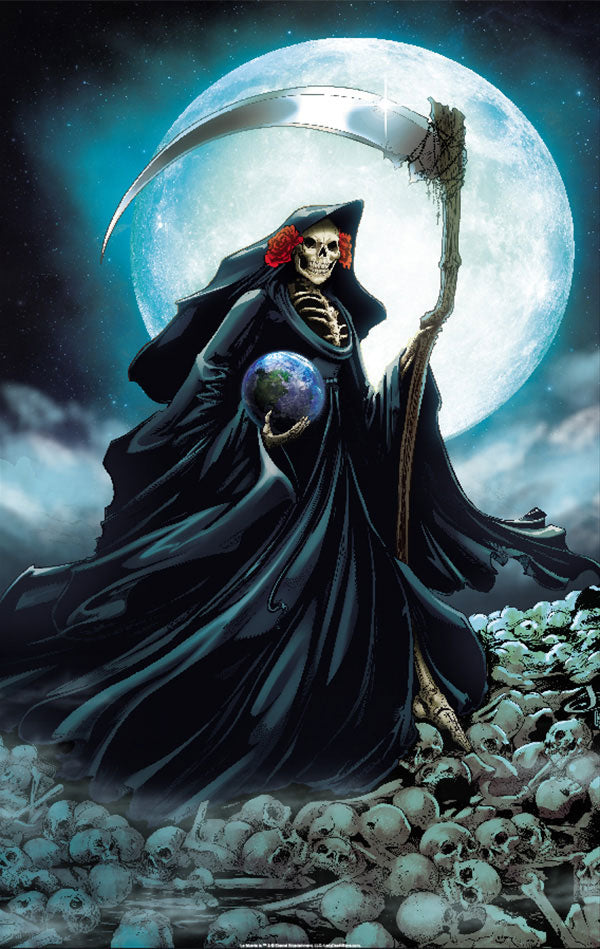La Muerta: La Santisma Muerte Black 11x17" Print