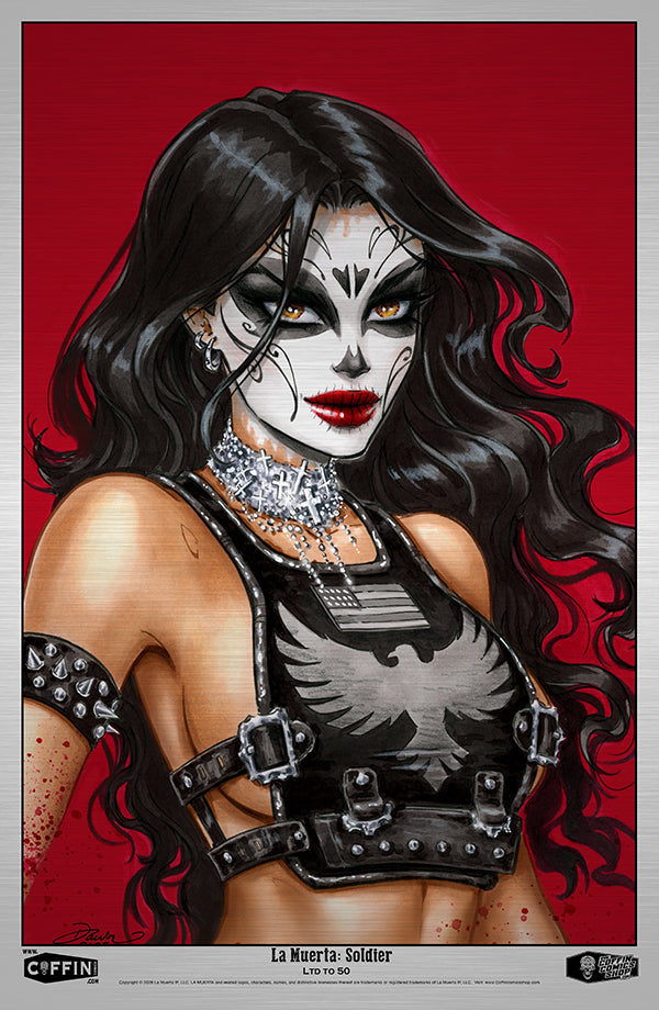 La Muerta: Soldier 11x17" Metal Print