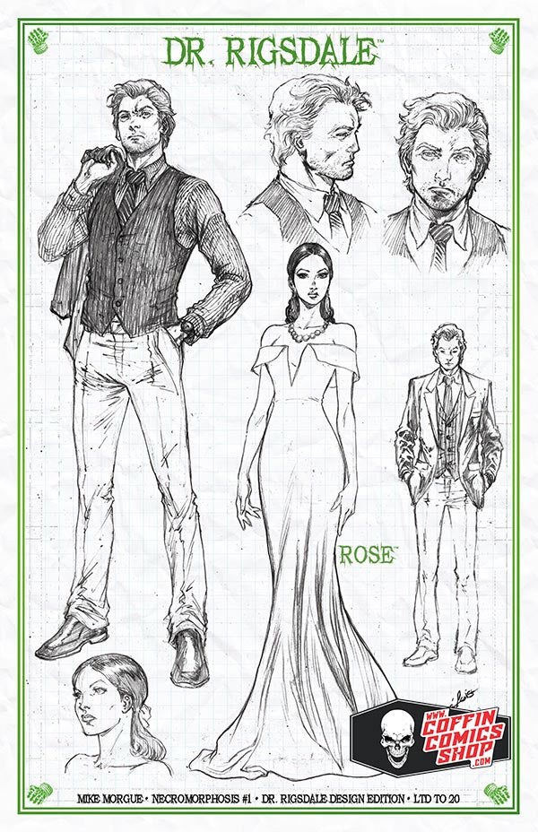 Mike Morgue: Necromorphosis #1 - Dr. Rigsdale Design Edition