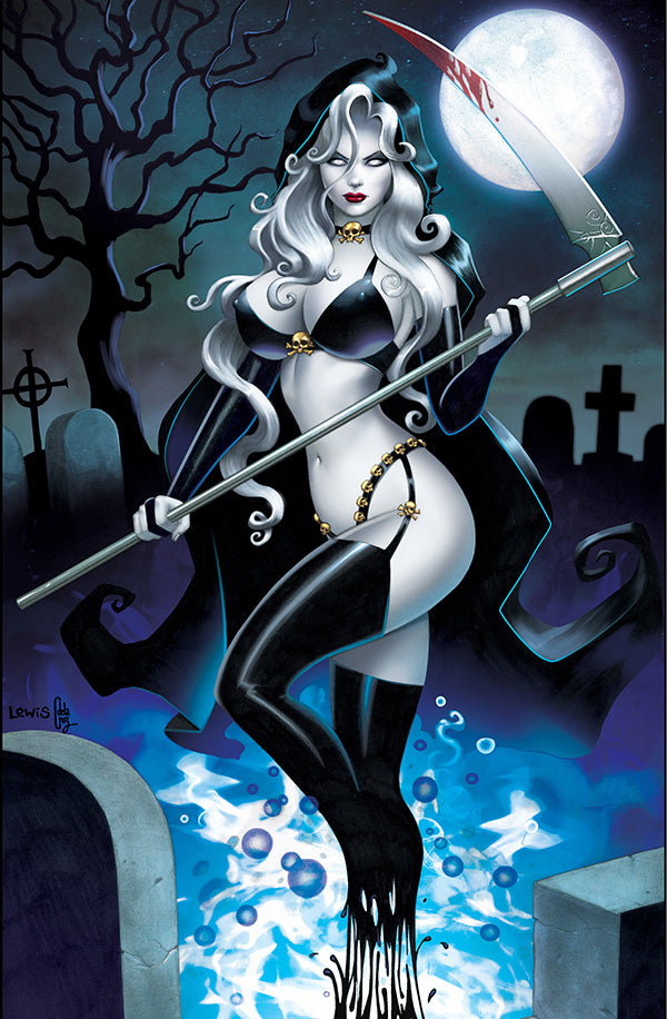 Lady Death: 1st Appearance Graveyard 11x17" Print
